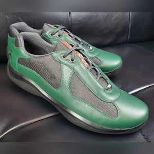 SOLD! PRADA AMERICAS CUP GREEN/BLACK SZ 12.5